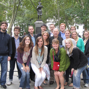 The 2011-2012 fellows visit the historic sites of Philadelphia during their opening conference.