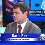 David Ray (ICPES 07) is interviewed on the "Talk Business & Politics" program on KATV in Arkansas. Ray has worked on several campaigns since completing the ICPES program in 2007 and is currently working as communications director for Congressman Tom Cotton's campaign for U.S. Senate. 