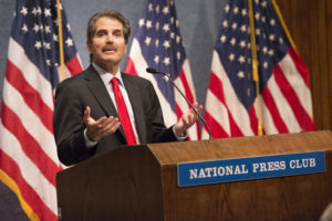 John Stossel of Fox Business talks about the importance of economic education while accepting the 2014 Thomas L. Phillips Lifetime Achievement Award during the Novak Fellowships Awards Dinner.