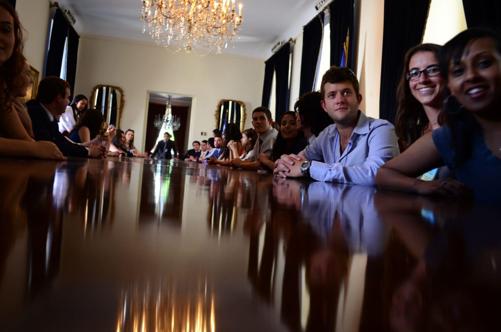 ILA Students attend a lecture at the Chilean National Congress in Valparaiso.