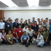 Participants gather for a photo on the last day of the conference in Guatemala.