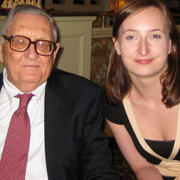 General Rowny's (l.) Paderewski Scholarship Fund made it possible for Joanna Stepien (A 10, B 11) to attend TFAS programs. Stepien, a student from Poland, was awarded the 2011 Jan Paderewski Scholarship.