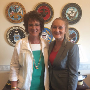 Hannah Winters with Indiana Representative Jackie Walorski