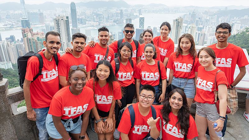 International Program students in Hong Kong