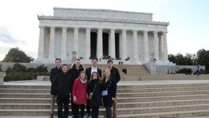 Capital Semester Spring students at Lincoln Memorial