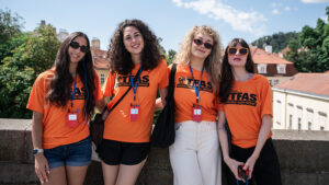 Students explore Prague’s history through a sightseeing tour.